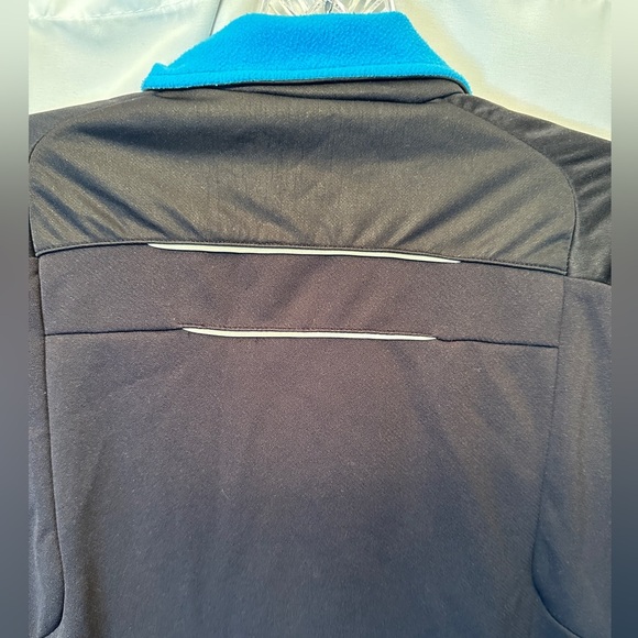 Craft Intensity Softshell Windbreaker Jacket Size Small Black Blue Trim RN 99431 - Picture 8 of 11